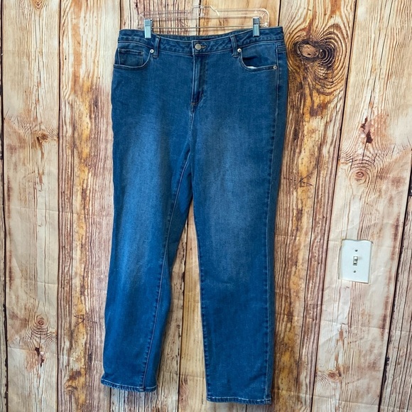 Jeans Women's Members Mark Straight Leg Women's Blue‎ Jeans Size 14 - Picture 1 of 10